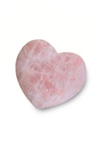 Rose Quartz Precious Stone Heart keepsake urn XL