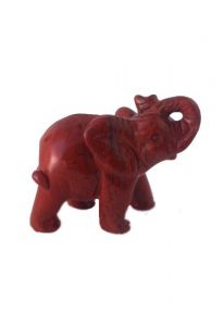 Elephant Comfort Precious Stone keepsake urn red jasper