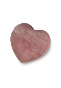 Rose Quartz Precious Stone Heart keepsake urn